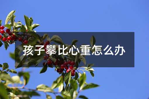 孩子攀比心重怎么办