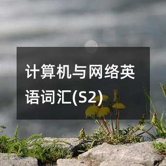 计算机与网络英语词汇(S2)